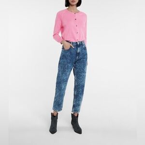 Isabel Marant Denim Straight Leg Jeans in Blue